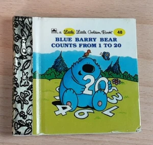 Little Little Golden Book Blue Barry Bear Counts From 1 to 20 #48 1991 Hardcover - Picture 1 of 4