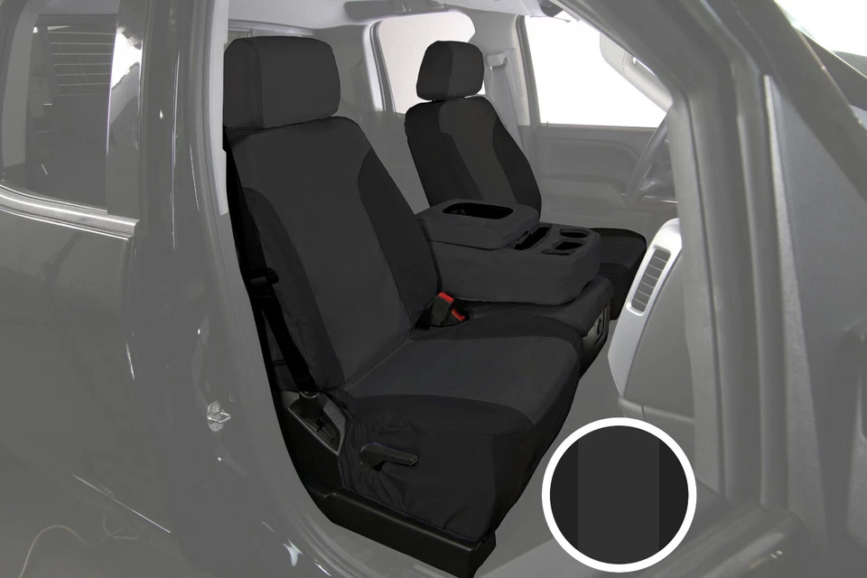 Chevrolet Traverse 2018-2023 cubiertas de asiento balístico delanteras negras y carbón Foto 1 de 1