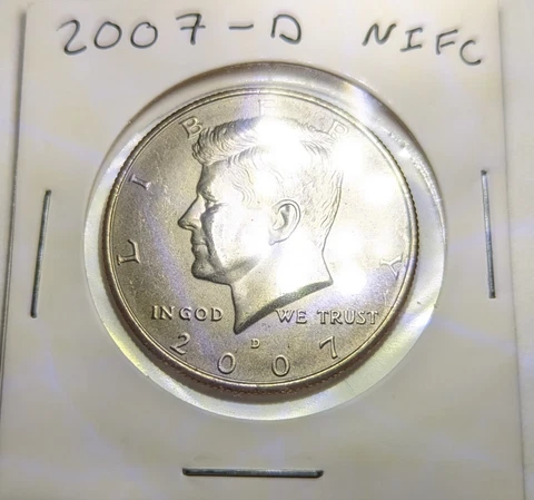 2007 D KENNEDY HALF DOLLAR NIFC 50C XF Cover