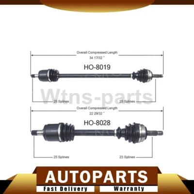 2X JUNTAS CV DELANTERAS TRAKMOTIVE EJES EJE EJES PARA HONDA CIVIC 1984-1987 Foto 1 de 4