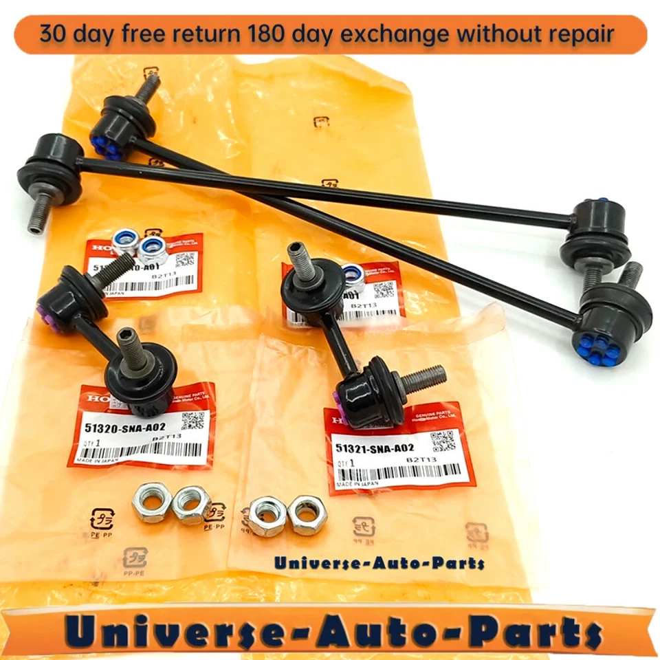 OEM 4 Pc Front & Rear Sway Bar Stabilizer End Link Set For Honda Civic Acura ILX - Image 1 of 4