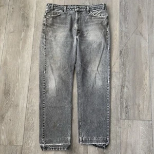 Vintage 1995 Levis 505 Lightwashed Denim Jeans Schwarz 38x32 - Bild 1 von 7
