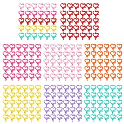 Plastic Love Lobster Clasps Snap Hooks for Jewelry Necklaces Bracelet Making - Image 1 of 4