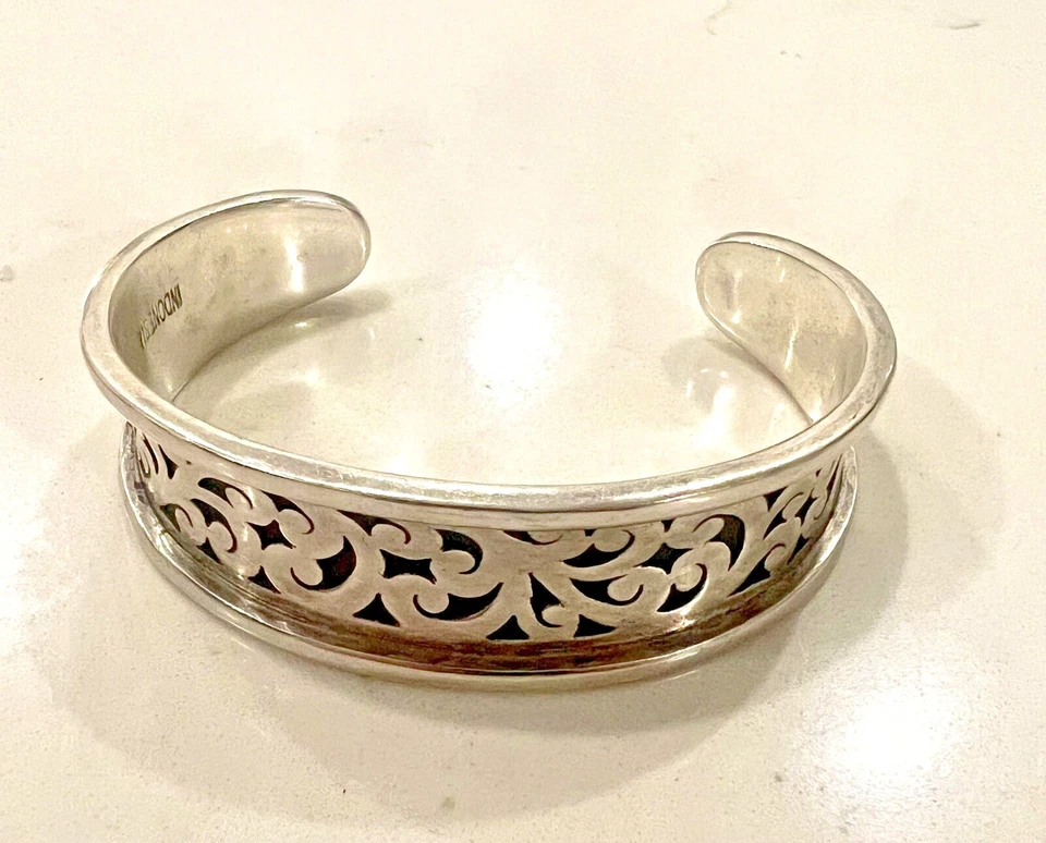 Brazalete de diseño hecho por Lois Hill 7 1/2 L pesado 41,8 gr Foto 1 de 4