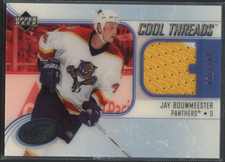2005 Upper Deck Ice #CT-JB Jay Bouwmeester Jersey /100 Cool Threads