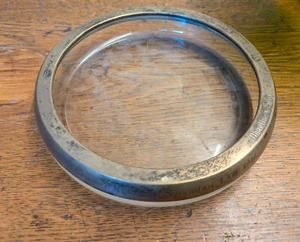 800 Silber Aschenbecher Pionier Batl. Rauch Spandau 1916 - Bild 1 von 7