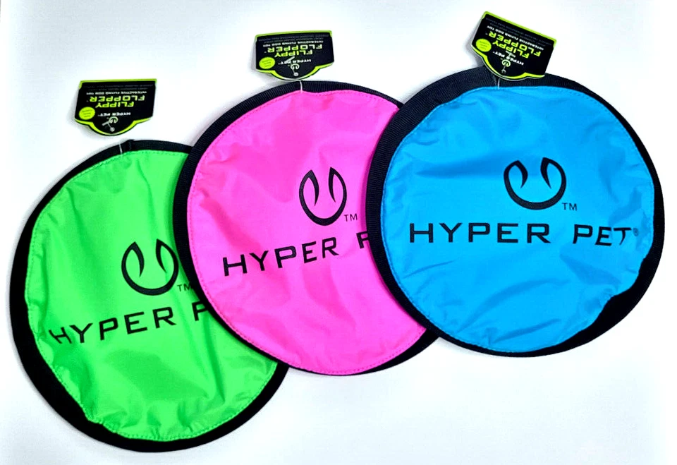 HYPER PET Flippy Flopper Frisbee Volador Flotante Perro Buscador Juguete 9" (Elige Color) Foto 1 de 2