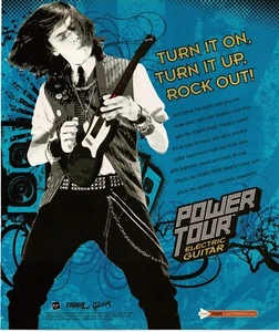 Videogioco Chitarra Elettrica Power Tour 2007 Stampa Vintage Pubblicità Tiger Electronics - Foto 1 di 1