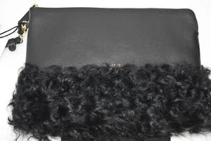 Bolso Husky Alice D Milano Cuero Negro Oveja $295 - Imagen 1 de 2