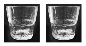 WHISKY IRLANDÉS JAMESON 2 vasos de roca en relieve 220 ml NUEVO CON CAJA HOMBRE CUEVA - Imagen 1 de 1