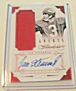JAN STENERUD CHIEFS 2014 FLAWLESS GREATS GAME USED JERSEY AUTO 12/15 SIGNED CARD - Picture 1 of 1
