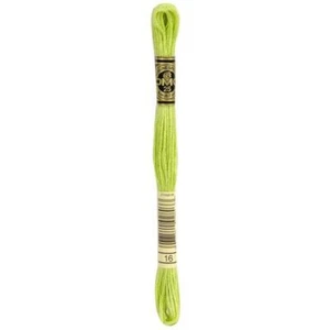 DMC Stranded Cotton Embroidery Floss, Colour 16 Green Glow - Picture 1 of 1