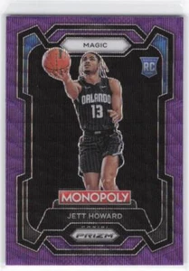 2023-24 Panini Prizm Monopoly Jett Howard RC Rookie Purple #65 - Picture 1 of 2