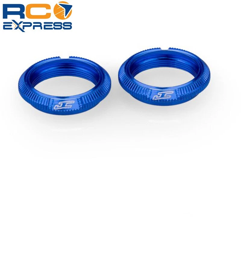JConcepts Fin 13mm Shock Collar Blue Fits Team Associated 13mm Shock B-JCO2702-1 - Image 1 of 1