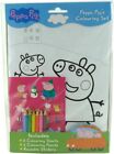Peppa Pig Colouring Set Kids Toddlers Drawing Game Sheets Pencils Stickers