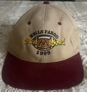1999 Sombrero para hombre de colección de fútbol americano Universidad de Minnesota Gophers 1999 Sun Bowl - Imagen 1 de 5