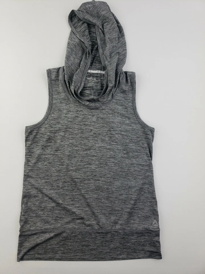 Sudadera con capucha para mujer Reebok talla pequeña sin mangas pulóver elástica ligera Foto 1 de 4