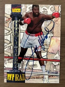 Signature Rookies Larry Holmes 1994 autógrafo 198/1050 boxeo - Imagen 1 de 2