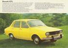 Renault 12 TL Limousine 1973-74 UK Markt Einzelblatt Verkaufsbroschüre