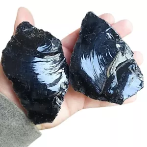 OSSIDIANA NERA GREZZA 200-300 GR MINERALE PIETRA COLLEZIONE - Bild 1 von 1