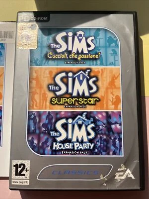 PC COMPUTER THE SIMS EXPANSION PACK CUCCIOLI CHE PASSIONE SUPERSTAR HOUSE PARTY - Immagine 1 di 4