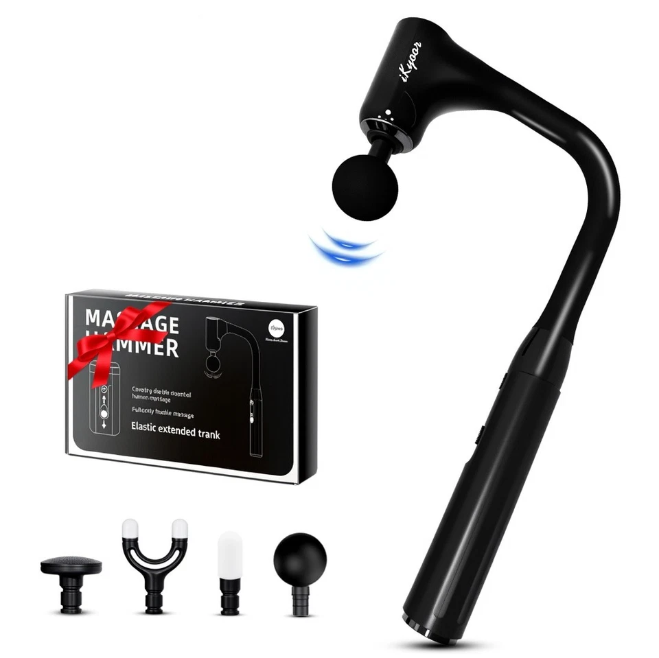 iKyoor Massage Gun Brushless Exended Handle Deep Tissue Electric Massage Hammer - Image 1 of 4