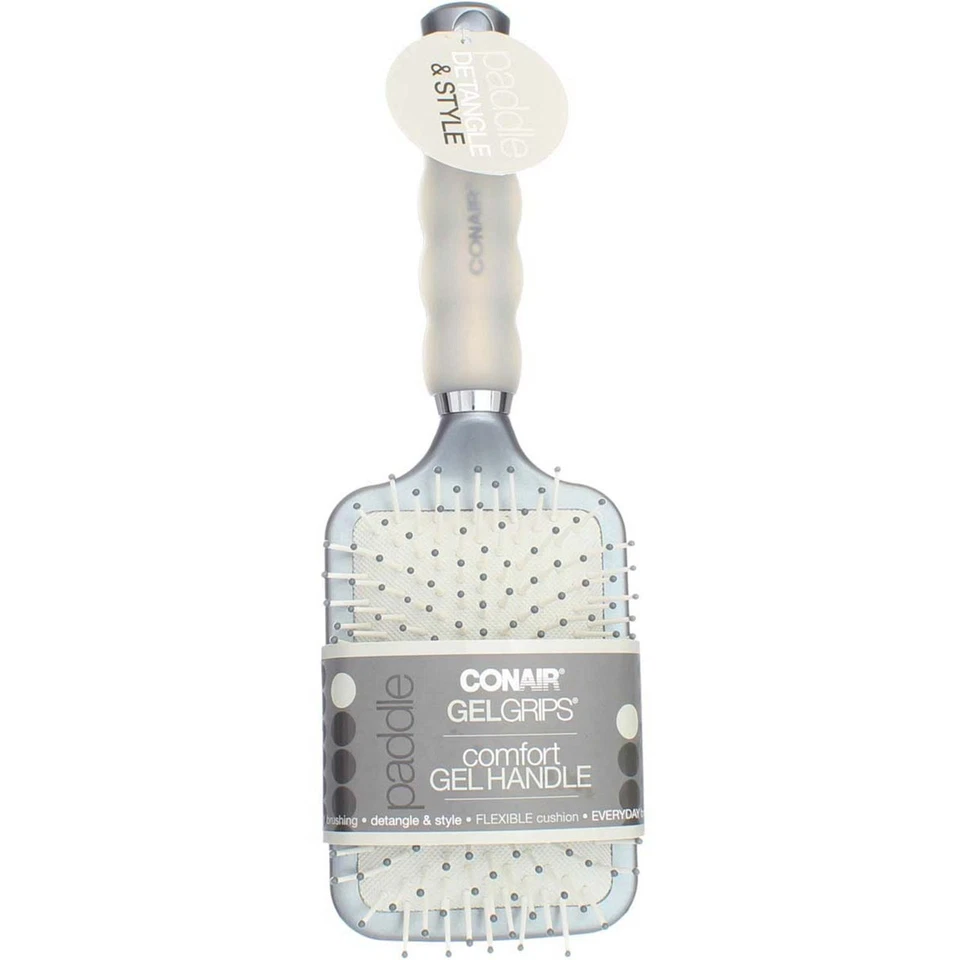 Conair Gel Grips Paddle Hair Brush, Gray - Image 1 of 1