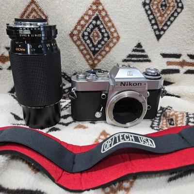 Nikon EL2 35mm SLR W/ Kiron 80-200mm Zoomlock And Strap UNTESTED  Foto 1 de 4