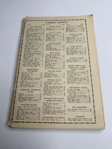 Musikliederbuch 1938 teilweise unvollständige Seiten Volks-, Feiertags-, Weltlieder ohne Einband - Bild 1 von 8