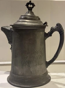 Wm A Rogers Quadruple Plate New York Teapot Coffee Pot Water Pitcher #10 - Picture 1 of 22