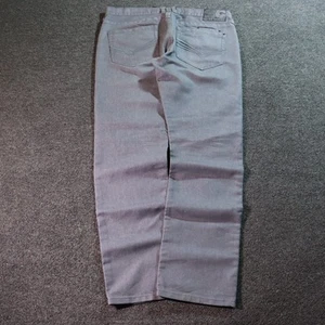 VTG 2000s GUESS EMBROIDERED GRAY DENIM JEANS 38X32 - Picture 1 of 7