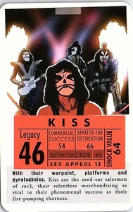 Tarjeta de juego coleccionable Kiss Music Battle of the Bands - Imagen 1 de 2