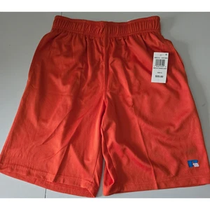 Pantalones Cortos RUSSELL Forrados de Malla Para Hombre Bolsillos Naranja Quemado S Nuevos con Etiquetas - Imagen 1 de 5
