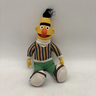 Figura de peluche vintage BERT Applause Sesame Street 16" muñeca cabeza de vinilo 1983! Foto 1 de 4