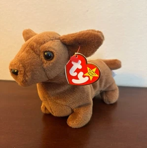 Neu mit Etikett Ty Beanie Baby Daschund Hund Weenie - Bild 1 von 1