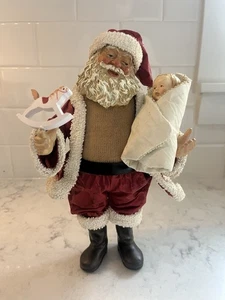 Clothique by Possible Dreams Santa Holding Baby 713042 Baby’s First Christmas - Picture 1 of 8