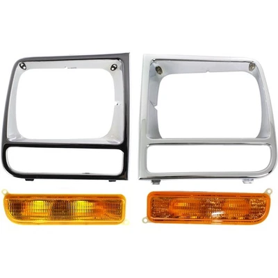 Faro Faro Puerta Faro Bisel Conductor y Pasajero Lado Izquierdo Derecho Foto 1 de 4