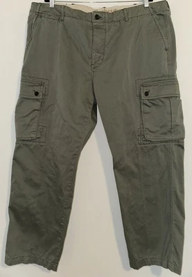 Mens Barbour Cargo Pants Size 44 R Military Heritage Trouser Green Preowned EUC - Image 1 of 4