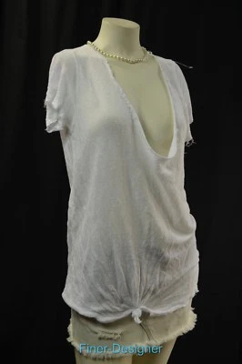 Blusa Camisa Brandy Melville Para Mujer Top Blanco Tejido en Mal estado S/S Elegante Talla Única NUEVO Foto 1 de 4