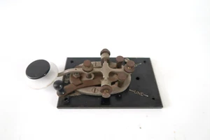 Vintage Signal Electric J-38 US Signalcorps Telegraph Key Morse Code - Zdjęcie 1 z 6