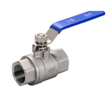 G1-1/2" DN40 Stainless Steel 304 Two-Piece Ball Valve Water Full Ports Oil Air