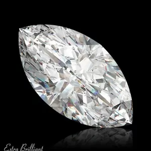 1.28ct H/SI3/Ideal Marquise Shape AGI Certify Genuine Diamond 10.35x5.53x3.80mm - Picture 1 of 5