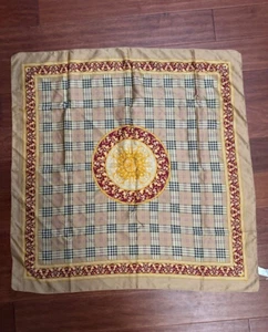 Kathie Le Collection Scarf 34" Square Cream Plaid - Picture 1 of 4