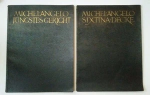 MICHELANGELO SIXTINA DECKE AND JUNGSTES GERICHT 1925 1929 SISTINE CHAPEL PICs - Picture 1 of 15
