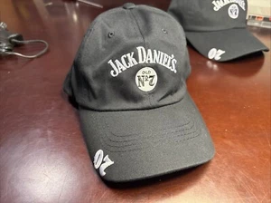Jack Daniels Old No 7 Hat Strap Back Adult One Size Adjustable Black White Cap - Picture 1 of 5