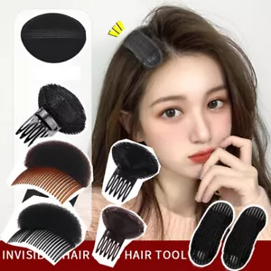 Invisible Fluffy Hair Pad Sponge Clip Forehead Hair Volume Comb DIY Styling . - Picture 1 of 18