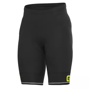 ALE Mens Padded Cycling Shorts - Corsa Pragma - Black/Yellow L16054018 - Picture 1 of 4