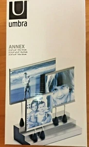 Umbra Tischplatte Foto Bilderrahmen 3 Größen: 2,5"x2,5" & 3,5"x3,5" 4"x6" Neu im Karton - Bild 1 von 2