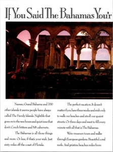 BAHAMAS Tourism Ad Bon Appetit 1991 Vintage Magazine Retro Travel Decor Collecti - Picture 1 of 2