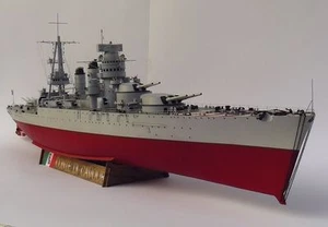 1:200 Royal Italian Navy Conte di Cavour Dreadnought Handcraft Paper Model Kit - Picture 1 of 12